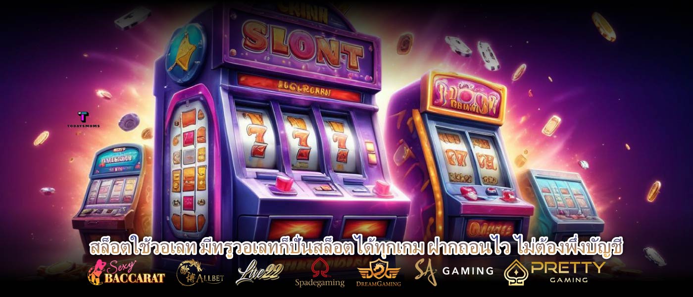 สล็อตใช้วอเลท มีทรูวอเลทก็ปั่นสล็อตได้ทุกเกม ฝากถอนไว ไม่ต้องพึ่งบัญชี